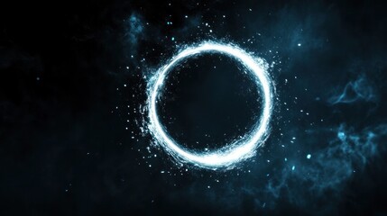 Cosmic Ring of Light in Dark Nebula