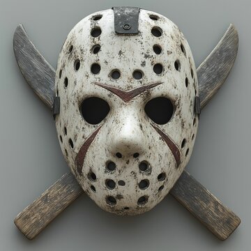 Hockey Mask with a Sinister Aura