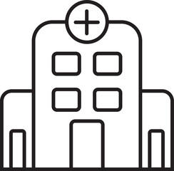 Obraz premium Line icon clinic