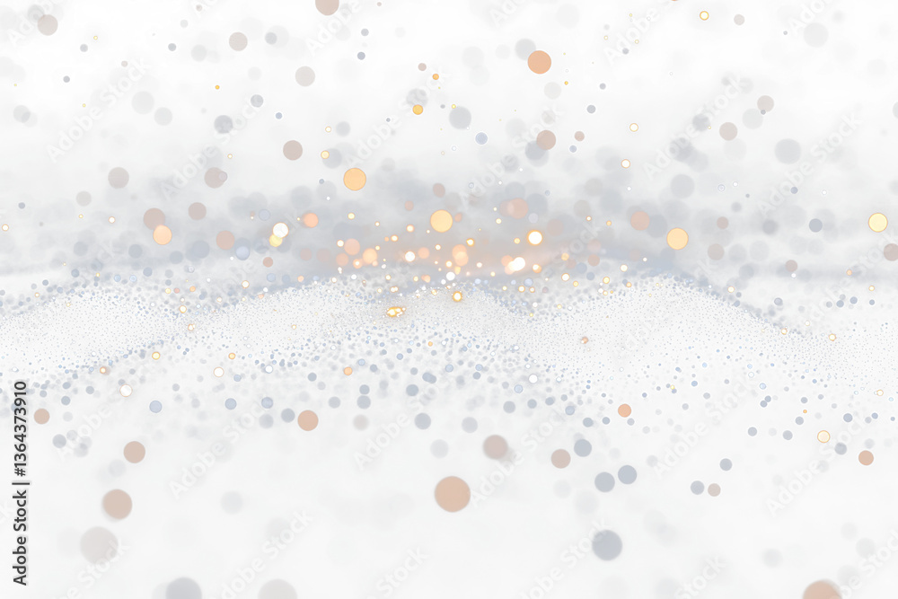 Poster abstract glittering wave particles.