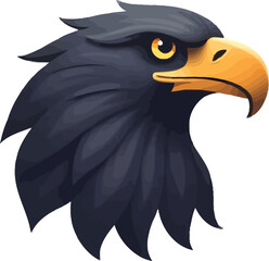 Bald Eagle Head Vector Logo – Abstract Hawk Illustration & Mascot Emblem Design