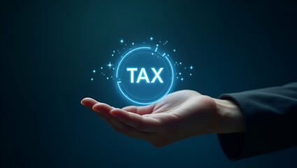 Holographic Device Showcasing Tax Software Comparison: Features & Benefits