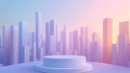 Abstract Cityscape Product Showcase