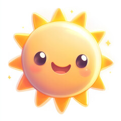happy sun cartoon