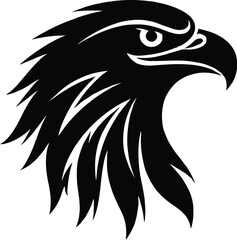 Bald Eagle Head Vector Logo – Abstract Hawk Illustration & Mascot Emblem Design
