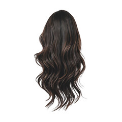 long black wavy hair