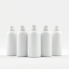 Blank Cosmetic Bottle Set Mockup