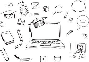 Set Doodle Lecture: Hand-Drawn E-Learning Kit
