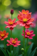 Closeup of vibrant Glechoma flowers blooming in a garden during spring season,  botanical,  beautiful