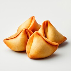 Golden and Crispy Dessert Treats with Unique Shape on Light Background Perfect for Culinary Photography