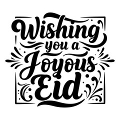 Fototapeta premium Wishing you a Joyous Eid.