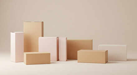 vector illustration of a cardboard boxes