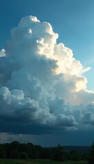 Obraz premium Dramatic time-lapse of clouds moving and weather changes over landscape, heaven, view