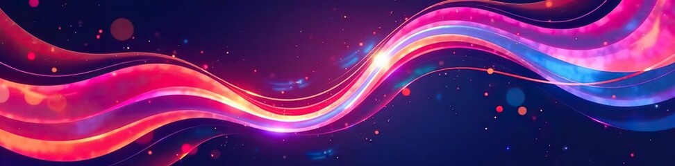 Obraz premium Dynamic and vibrant abstract lines background with a blend of colors and shapes, design, background