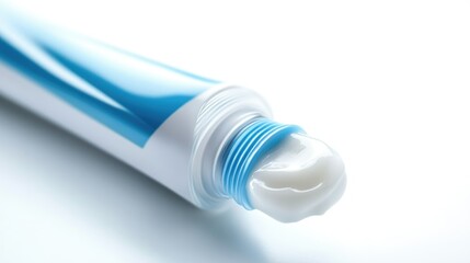 Refreshing Blue Gel Tube with Dynamic Water Splash for Skincare isolated on white background