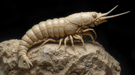 Aeger libanensis shrimp fossil from Hadjoula, Lebanon