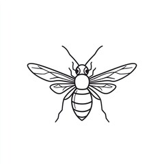 Fototapeta premium Bee Line Art