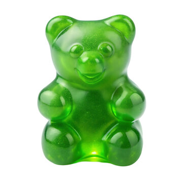 Green Gummy Bear Candy