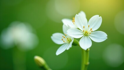 Close up shot of a beautiful Cuckooflower showcasing delicate white flowers,  delicate,  blossoms