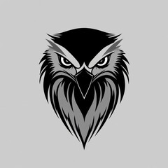 Obraz premium Black Eagle Wings Logo