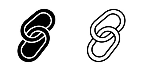 chain link icon on white background