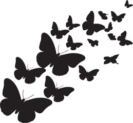 butterfly silhouette vectors and illustrations