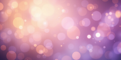 Obraz premium Soft Pastel Bokeh Pattern with Delicate Pink, Peach, and Lavender Light Orbs Floating in a Blur A dreamy and romantic