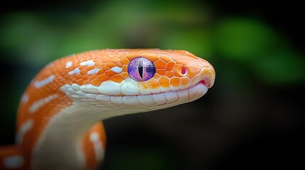 Close-up snake portrait