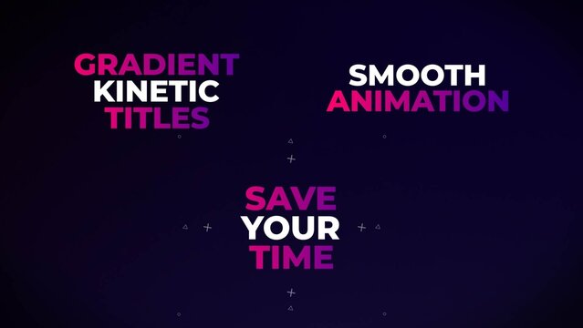 Gradient Titles: Kinetic