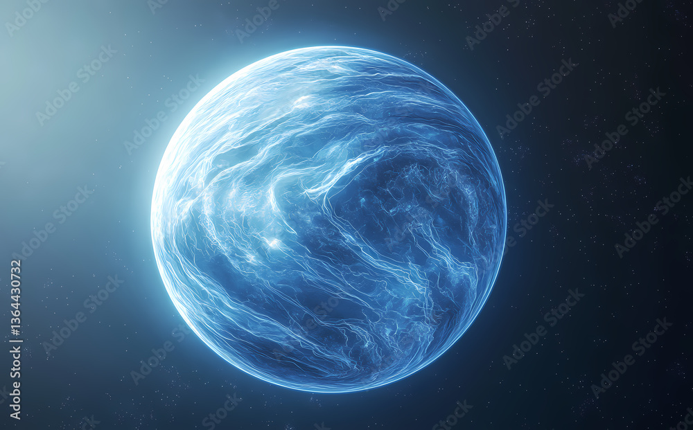 Poster abstract celestial sphere in deep space
