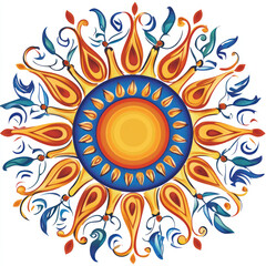 abstract sun vector illustration