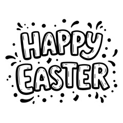 Happy Easter graphic, perfect for marketing