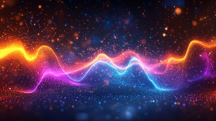 A colorful noise effect background with vibrant static in neon shades, creating a lively, energetic atmosphere 