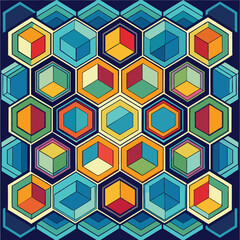 vector illustration of a colorful circle background