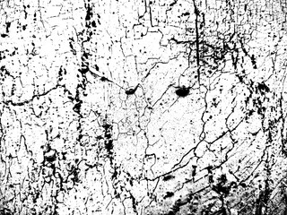 Fototapeta premium Concrete wall texture with cracked surface. Old concrete wall with cracked flaking paint, closeup of cracks and fissures of peeling paint on a transparent background