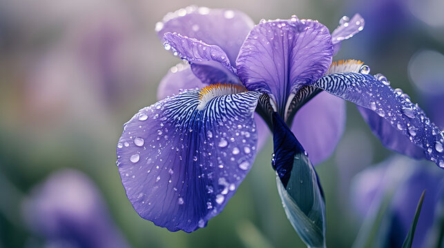 closeup, nature, plant, flora, leaf, grass, flowers, isolated, spring, stem, bud, bloom, fresh，design, bright, illustration，pattern, film, abstract, vector，pattern, texture, flower, purple, blue, gard