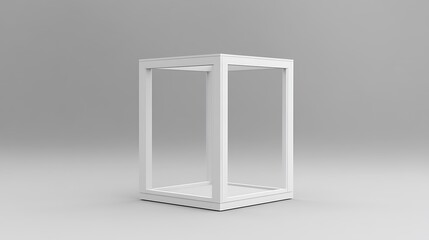 White Glass Display Case with Studio.