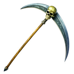 Grim Reaper Scythe: Skull Weapon