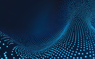 Fototapeta premium Abstract Digital Wave Pattern Design