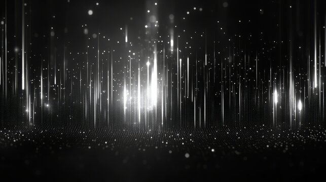 A sleek noise effect background with subtle pixelated patterns in shades of black and silver, creating a futuristic vibe 