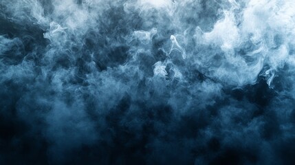 Obraz premium A smoky noise effect background with digital ripples in shades of gray and dark blue, evoking a high-tech, mysterious atmosphere 