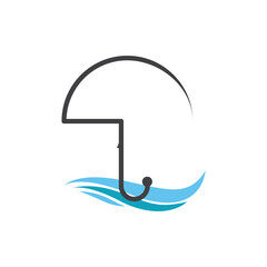 Umbrella logo icon