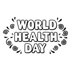 Bold World Health Day graphic