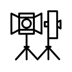 Movie filming production icon Vector 