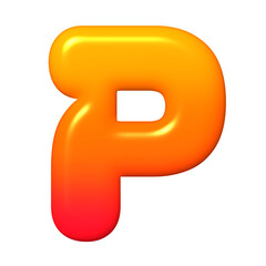 3d letter p