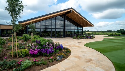 Modern Golf Clubhouse Exterior