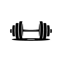 Dumbells Silhouette Vector SVG Design