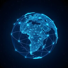 Obraz premium planet earth in space in black backgrond