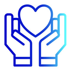 Obraz premium Respect Icon Line Gradient Style for Team Building Pack Icon Themes