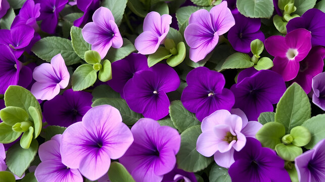 Varios cardos violetas rodeados de verde